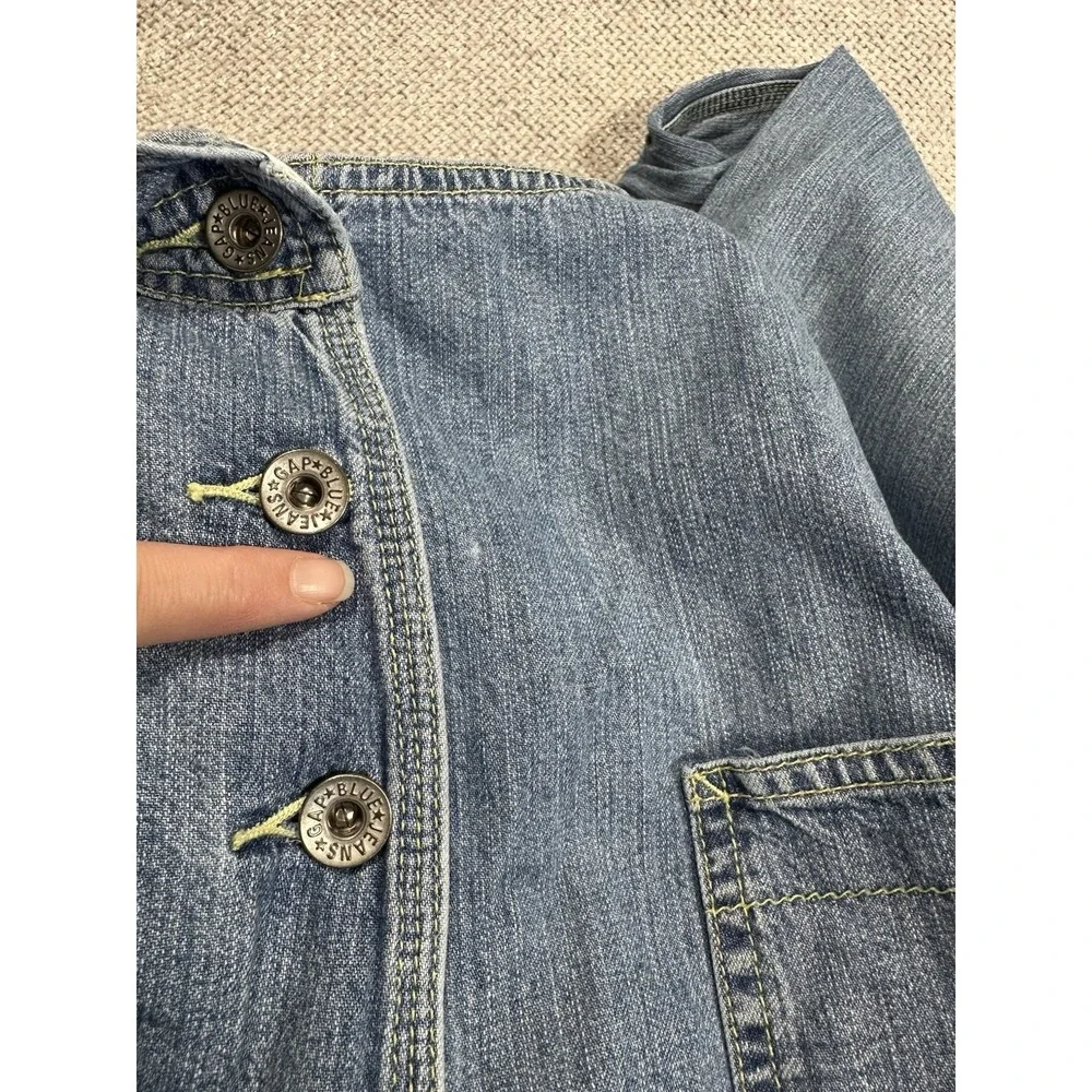 GAP Light Blue Denim Overalls Jumpsuit - Picture 11 of 11